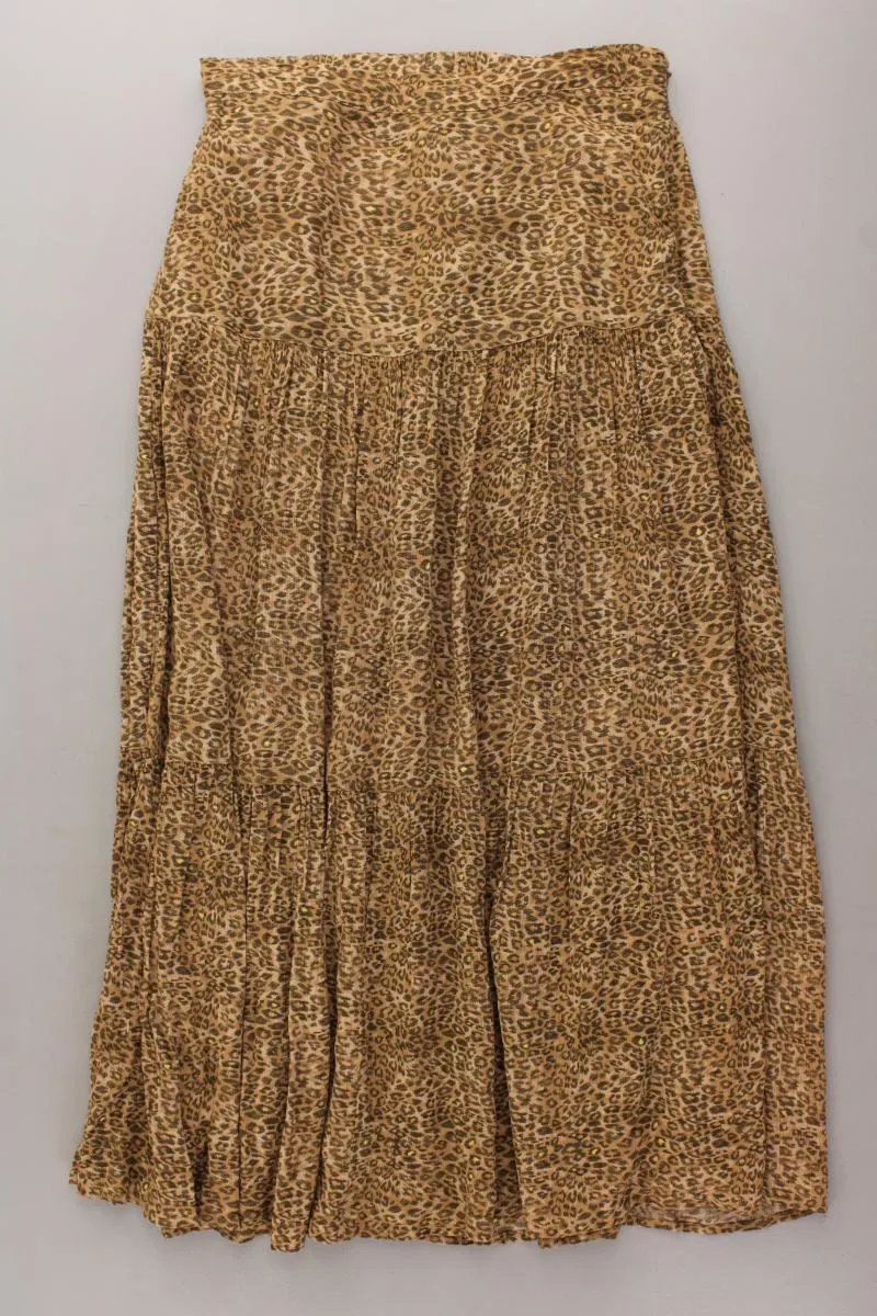 YAYA Maxirock Gr. 34 mit Tierdruck braun aus Viskose