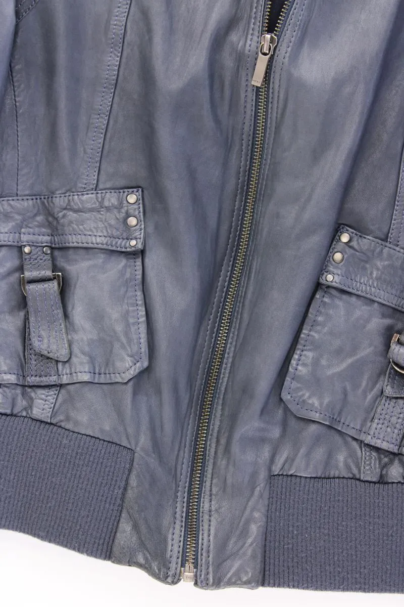 Mexx Lederjacke Gr. 44 blau