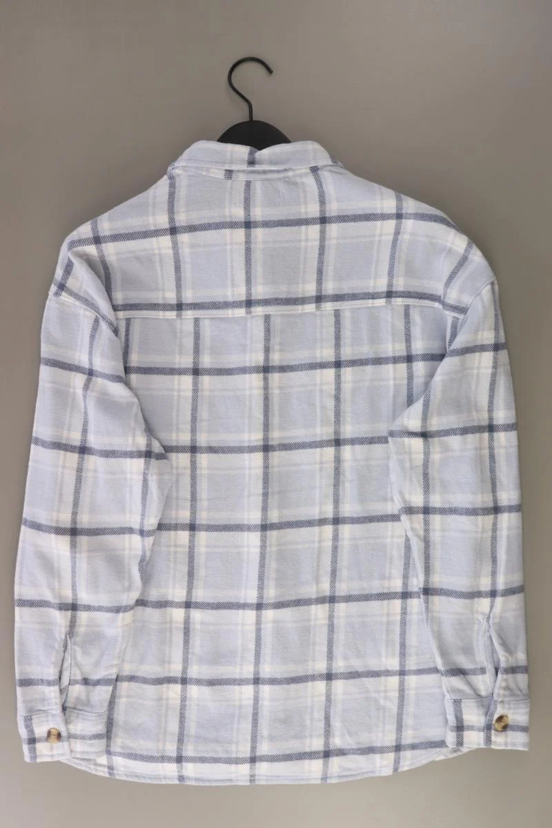 Hollister Hemdjacke Gr. XL kariert blau aus Baumwolle