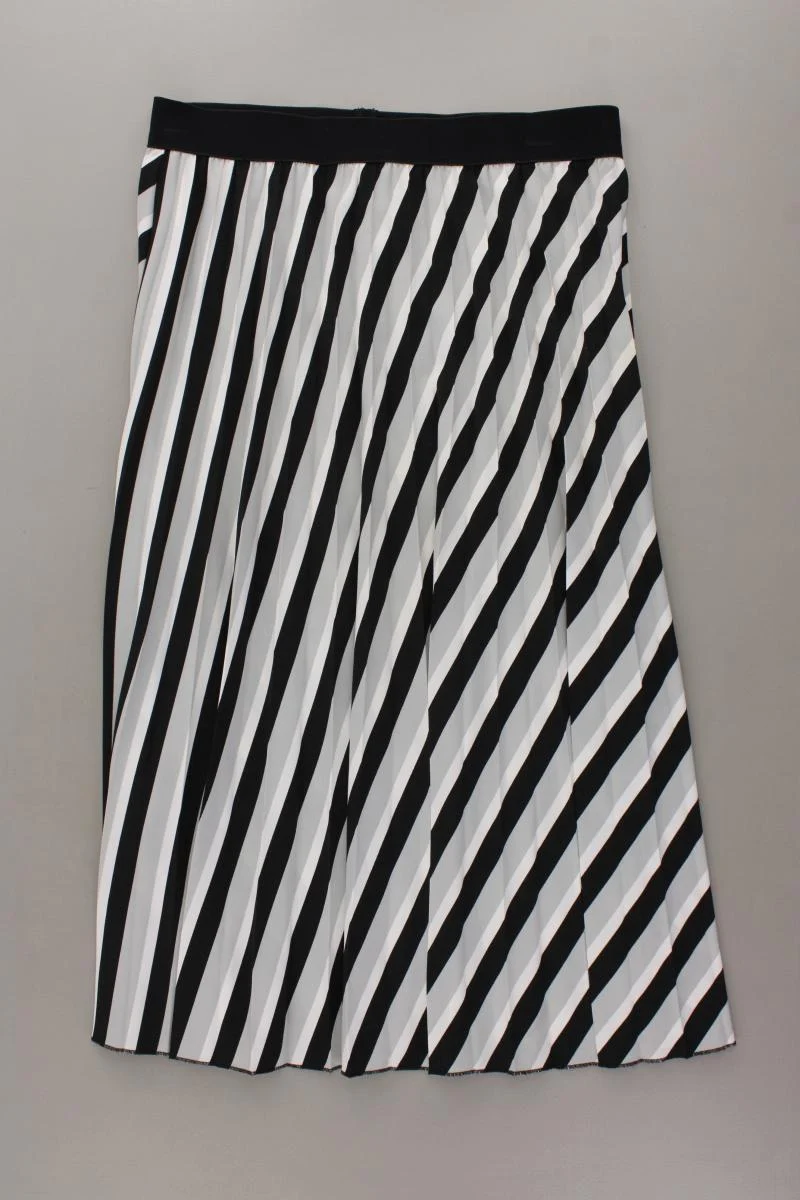 Opus Midirock Modell Rudy Gr. 38 gestreift neuwertig grau aus Polyester