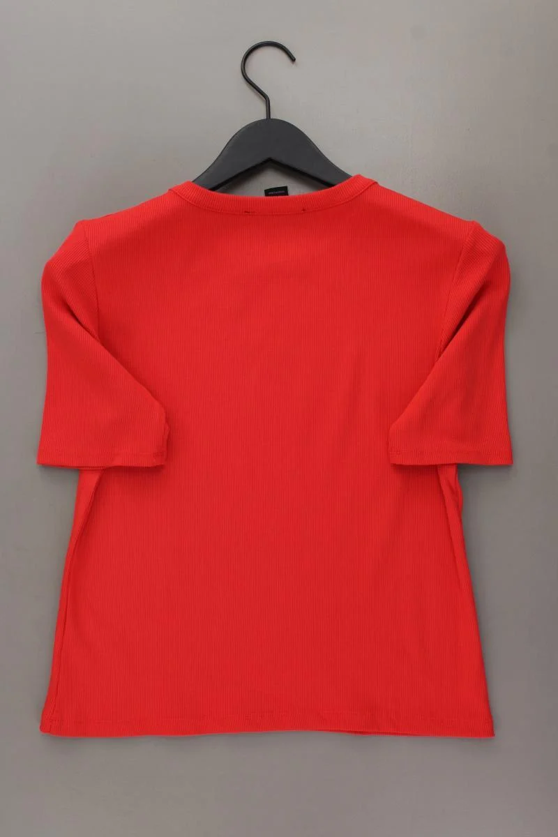 Tahari Shirt Gr. L Kurzarm rot aus Viskose
