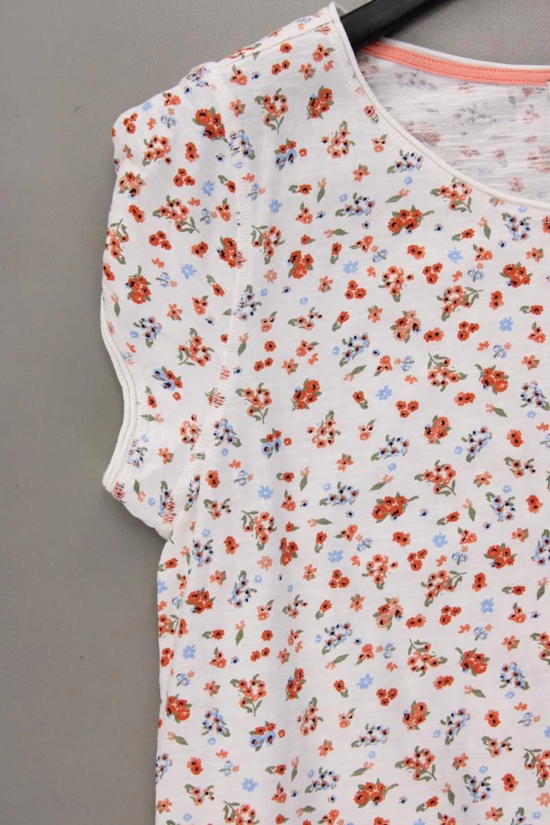 Esprit Printshirt Gr. L mit Blumenmuster Kurzarm mehrfarbig