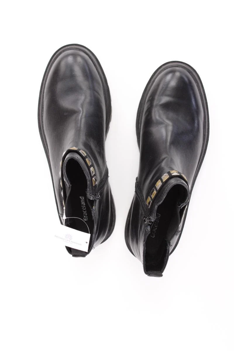 Graceland Stiefeletten Gr. 41 schwarz aus Kunstleder