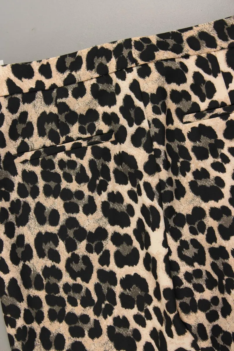 Zara Stoffhose Gr. XS mit Tierdruck neu mit Etikett Neupreis: 39,95€! braun