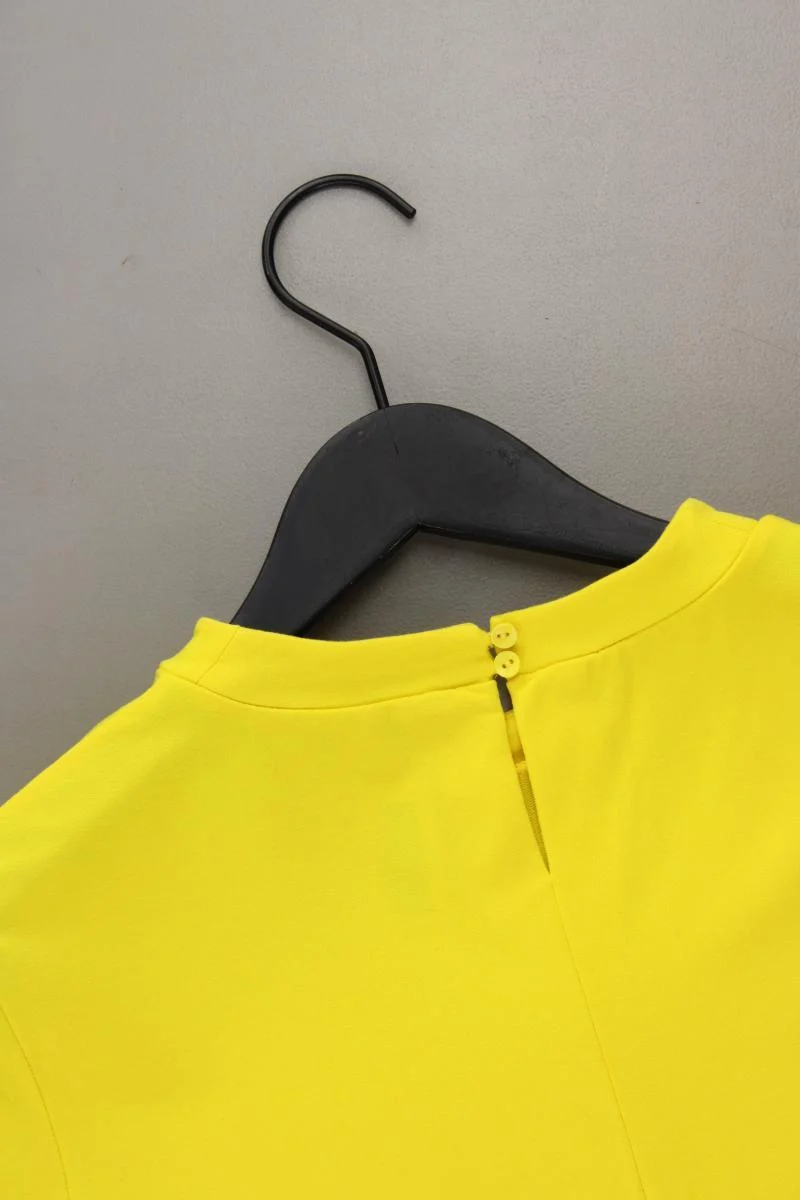 Street One T-Shirt Gr. 42 neuwertig Kurzarm gelb aus Viskose