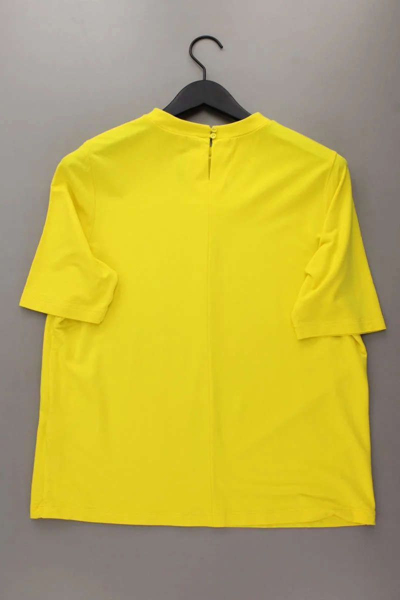 Street One T-Shirt Gr. 42 neuwertig Kurzarm gelb aus Viskose