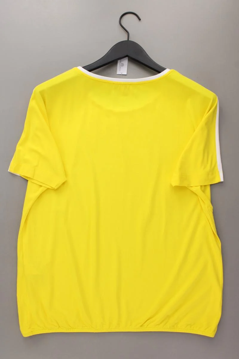Street One T-Shirt Gr. 42 neuwertig Kurzarm gelb aus Viskose