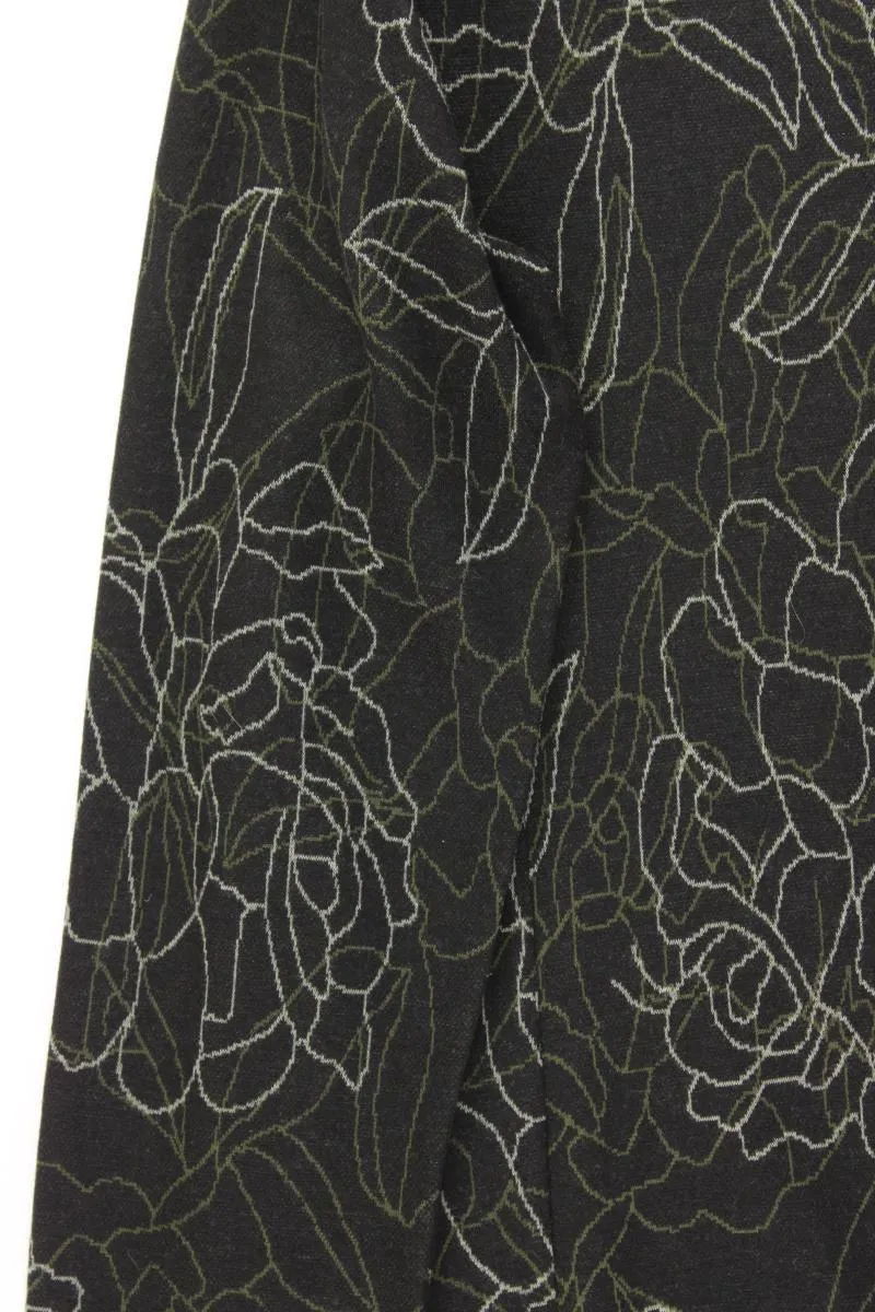 Gina Laura Langarmkleid Gr. XL mit Blumenmuster schwarz aus Polyester