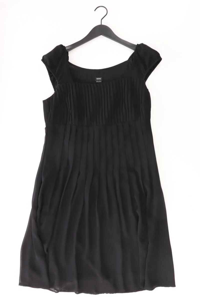 Esprit Abendkleid Gr. 40 Kurzarm schwarz