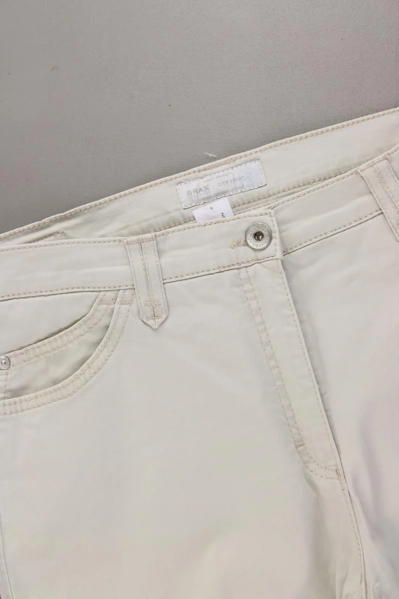 Brax Hose Gr. 40 creme aus Baumwolle