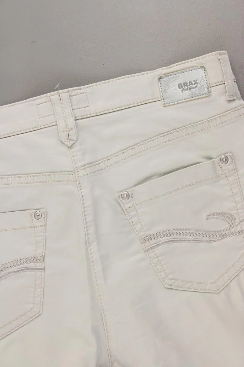 Brax Hose Gr. 40 creme aus Baumwolle