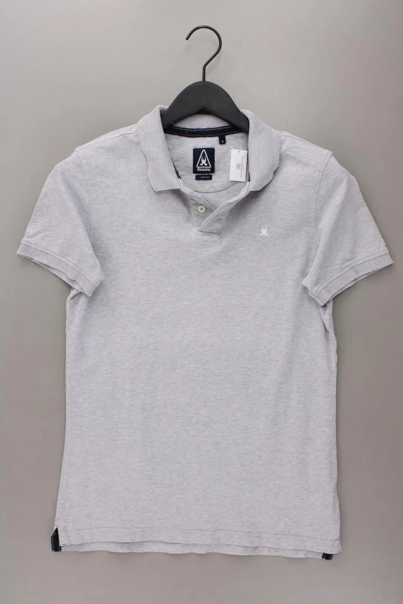 Gaastra Poloshirt für Herren Gr. S Kurzarm grau aus Baumwolle