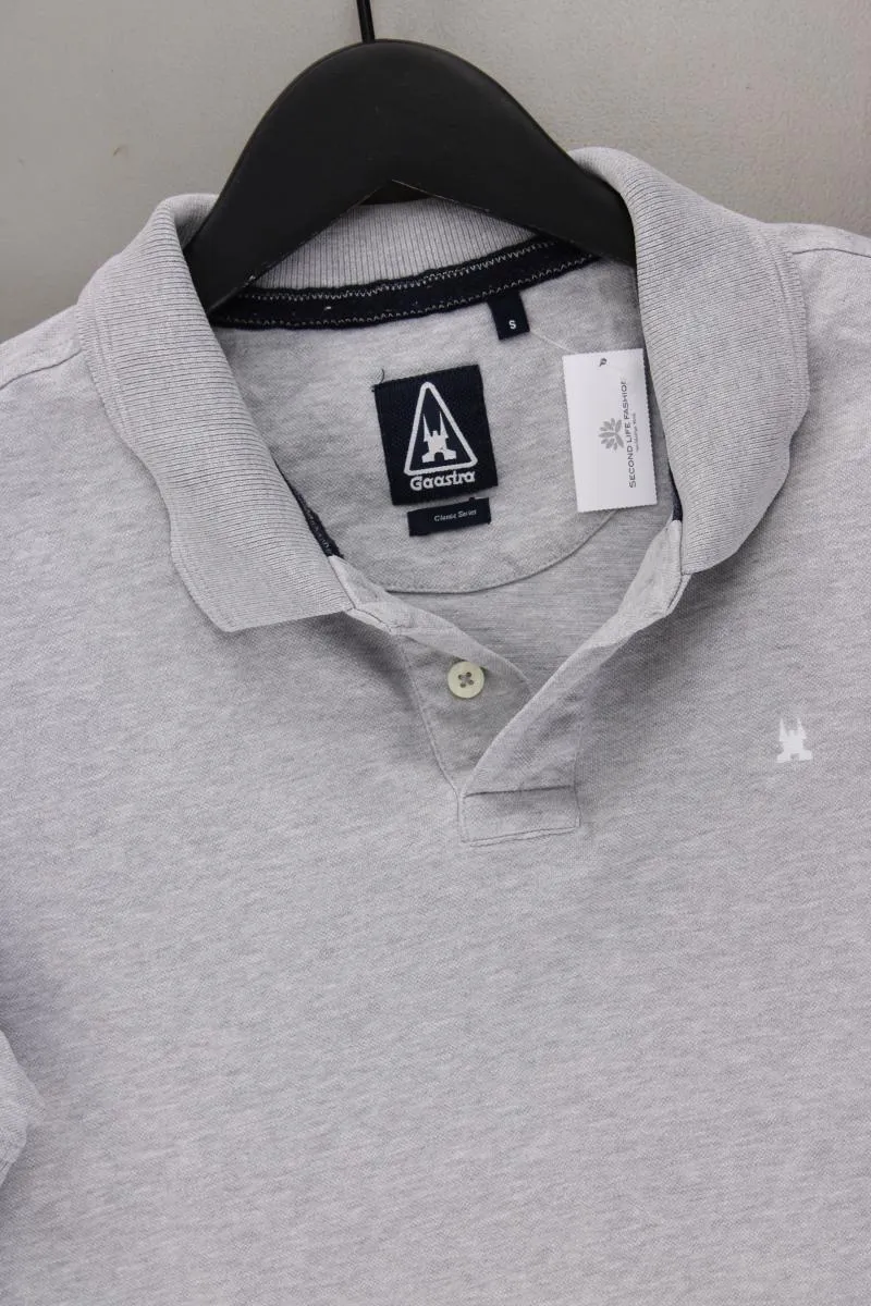 Gaastra Poloshirt für Herren Gr. S Kurzarm grau aus Baumwolle