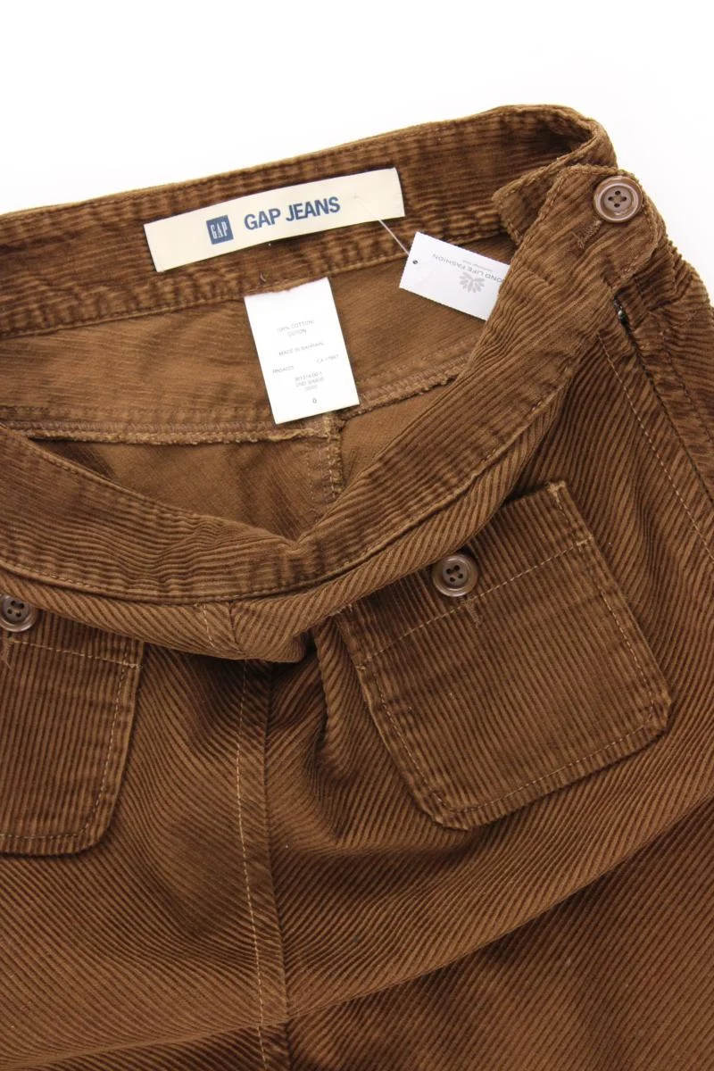 GAP Cordrock Gr. US 0 (XS) braun aus Baumwolle