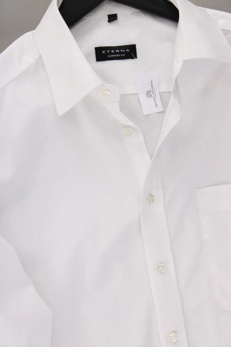 Eterna Langarmhemd für Herren Gr. Hemdgröße 40 weiß aus Baumwolle