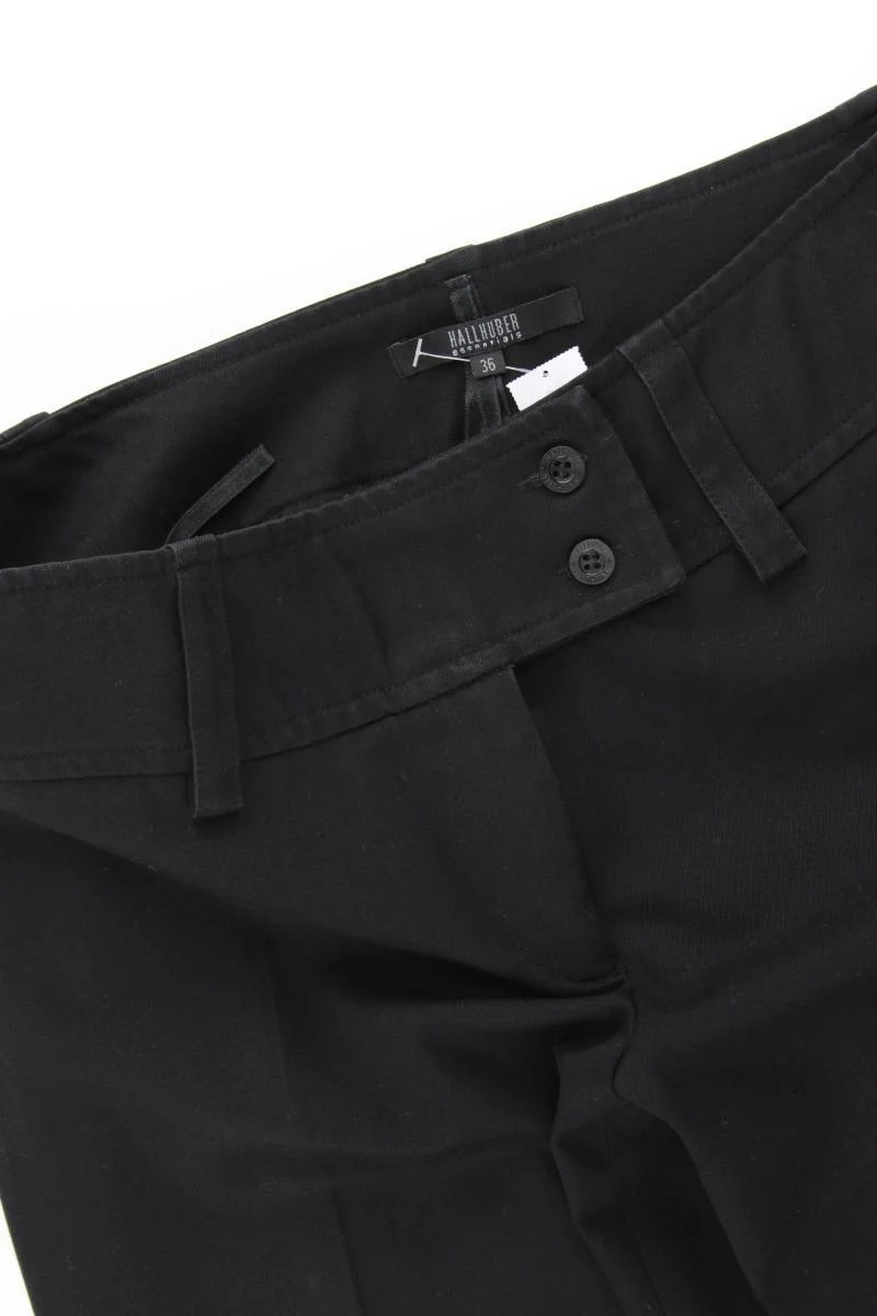 Hallhuber Stoffhose Gr. 36 schwarz aus Polyester