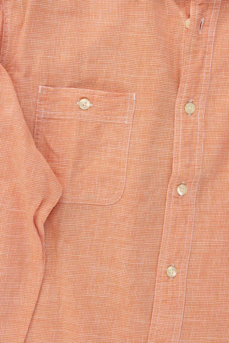 Lands' End Langarmhemd für Herren Gr. L orange aus Baumwolle