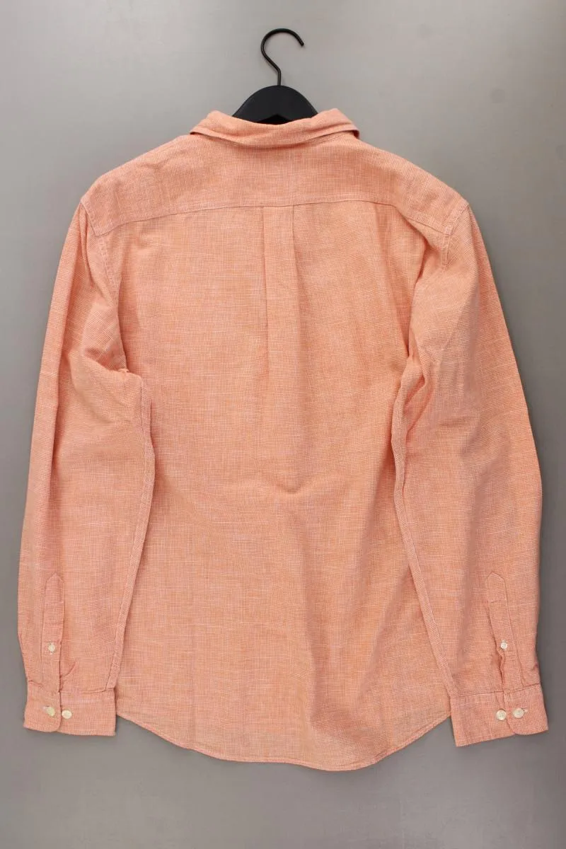 Lands' End Langarmhemd für Herren Gr. L orange aus Baumwolle