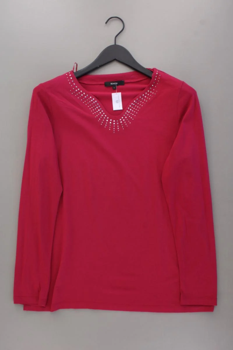 Bonita Longsleeve-Shirt Gr. L neuwertig Langarm rot aus Baumwolle