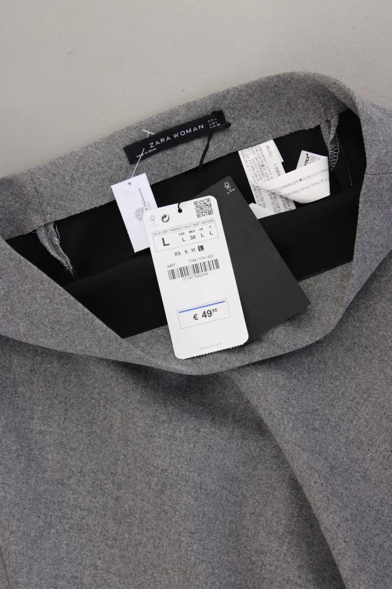 Zara Maxirock Gr. L neu mit Etikett Neupreis: 49,95€! grau aus Polyester