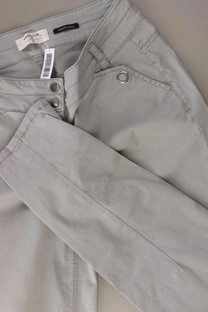 Sandwich_ Hose Gr. 36 grau aus Baumwolle