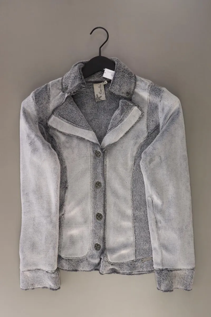 Simclan Strickjacke Gr. 38 Langarm grau aus Polyester