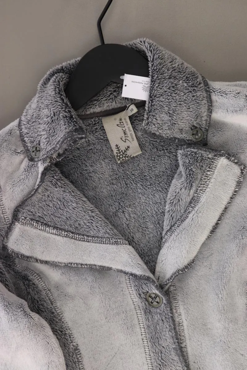 Simclan Strickjacke Gr. 38 Langarm grau aus Polyester