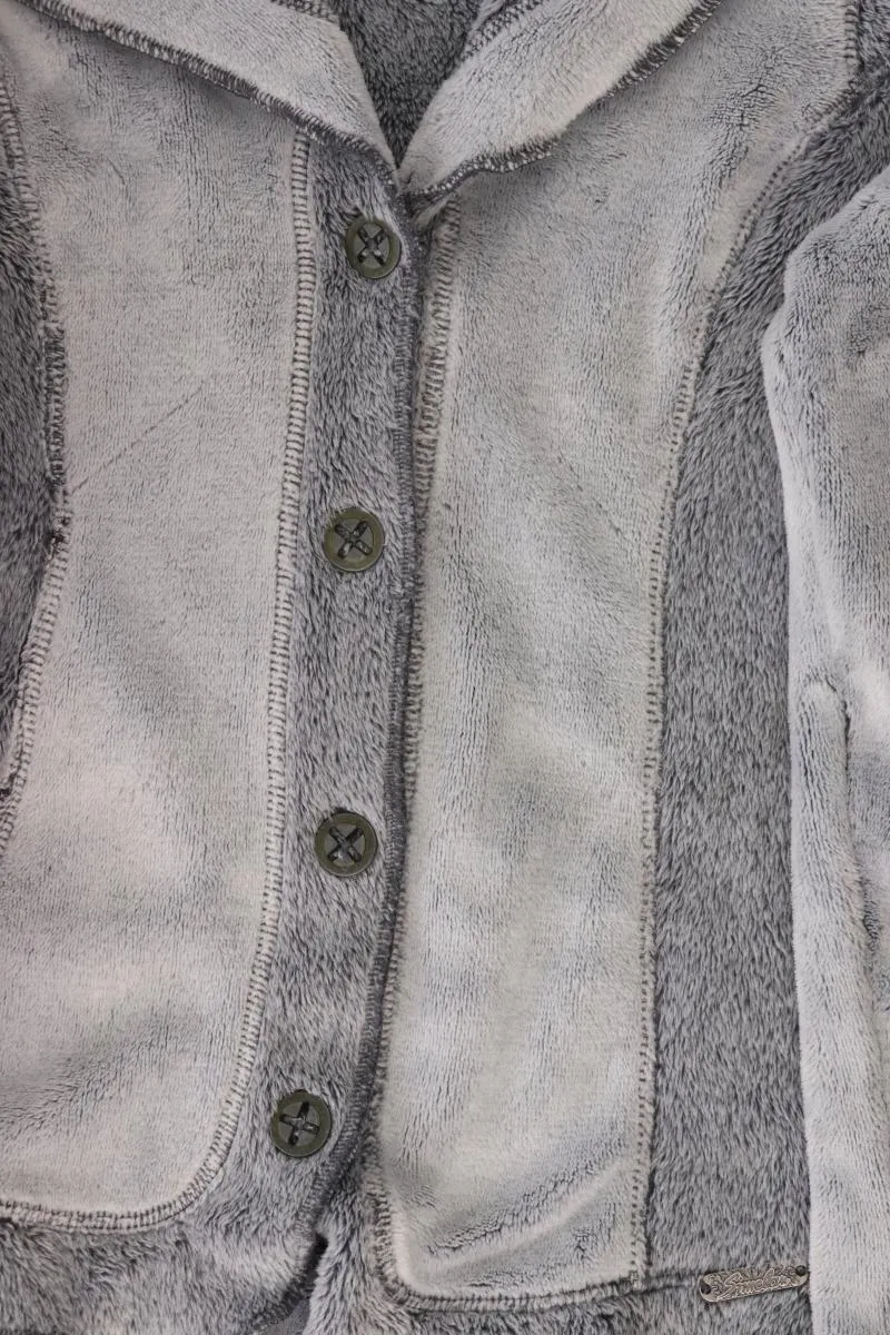 Simclan Strickjacke Gr. 38 Langarm grau aus Polyester