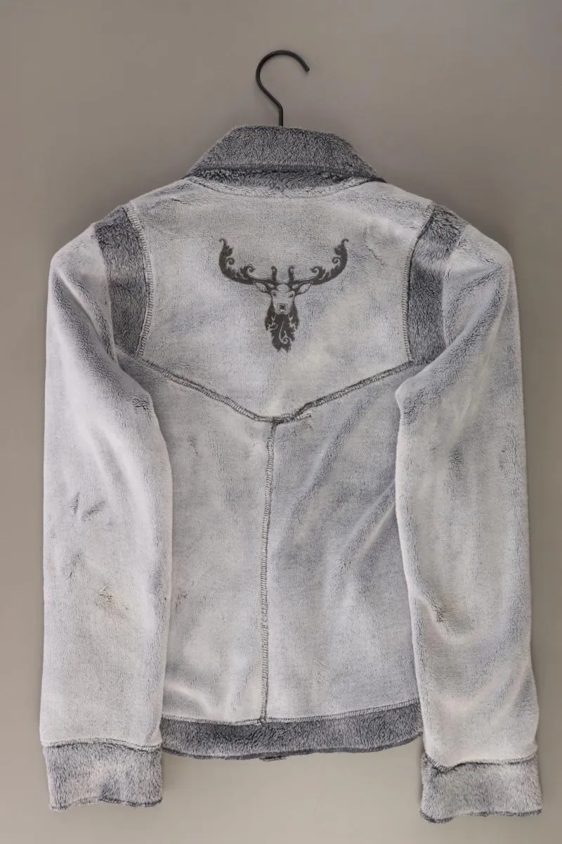 Simclan Strickjacke Gr. 38 Langarm grau aus Polyester