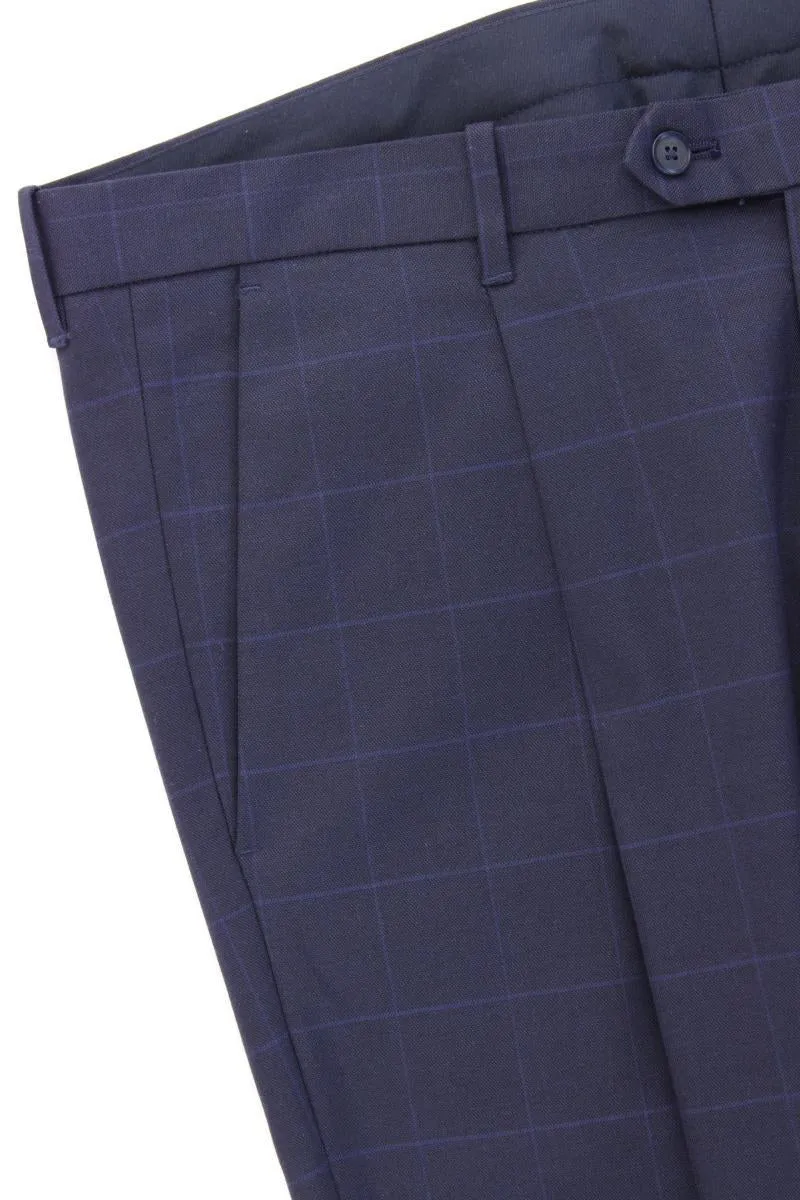 s.Oliver Anzughose für Herren Gr. 54 blau aus Polyester