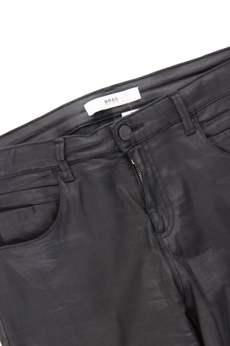 Brax Kunstlederhose Gr. Kurzgröße 40 neuwertig Modell Shakira schwarz