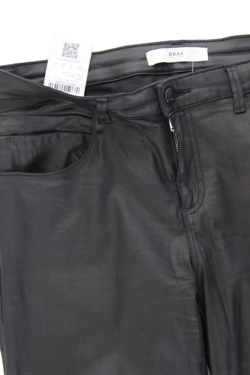 Brax Kunstlederhose Gr. Kurzgröße 40 neuwertig Modell Shakira schwarz