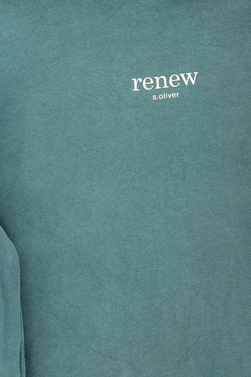 s.Oliver Langarmpullover für Herren Gr. XXL grün aus Baumwolle