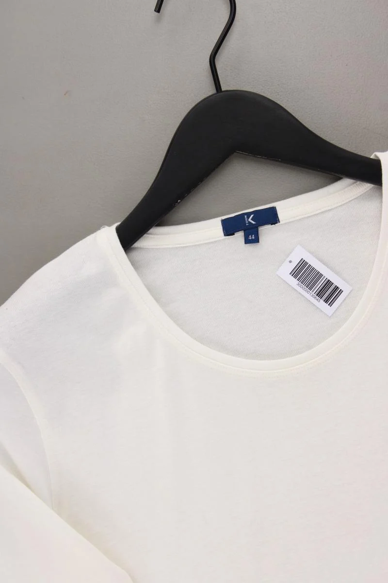 K Town Shirt Gr. 44 Kurzarm creme aus Baumwolle