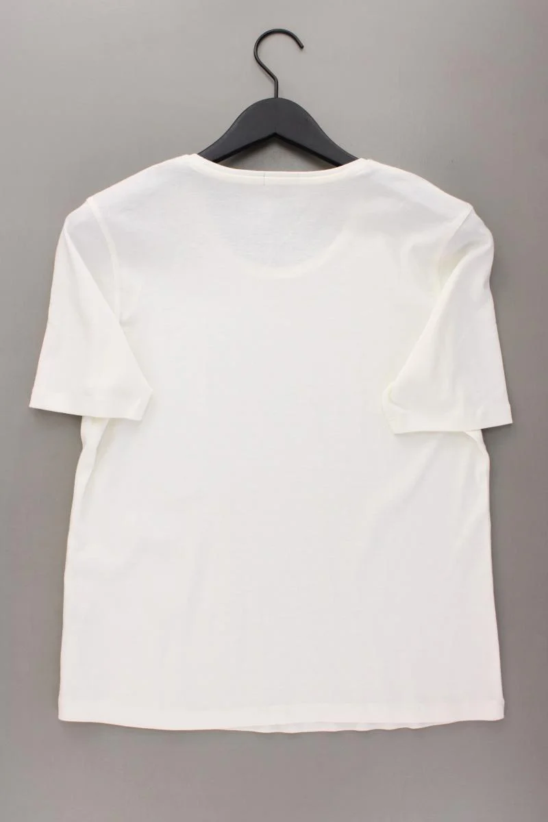 K Town Shirt Gr. 44 Kurzarm creme aus Baumwolle