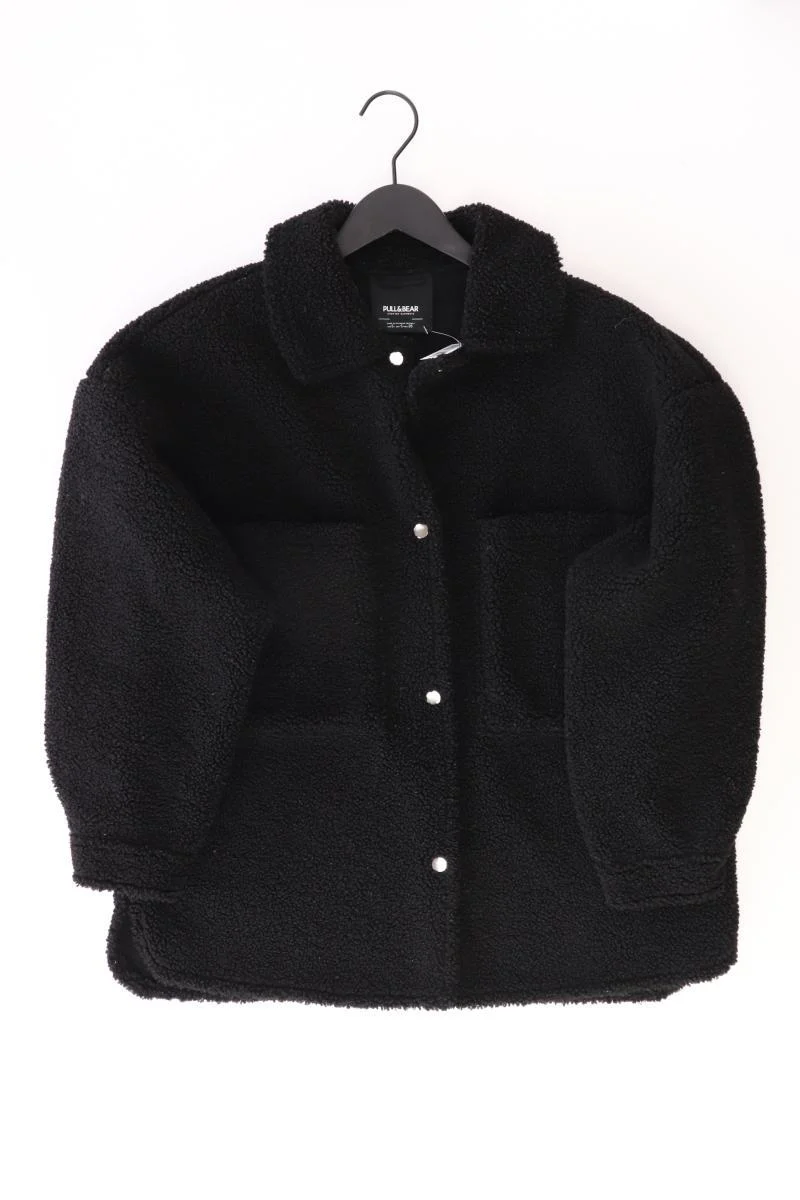 Pull&Bear Hemdjacke Teddy Gr. S schwarz aus Polyester