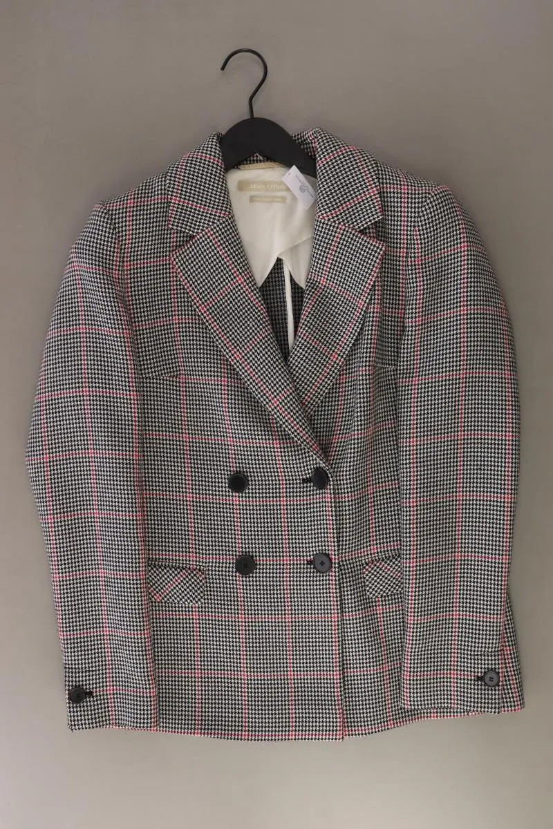 Marc O'Polo Longblazer Gr. 38 hahnentritt neuwertig schwarz aus Baumwolle