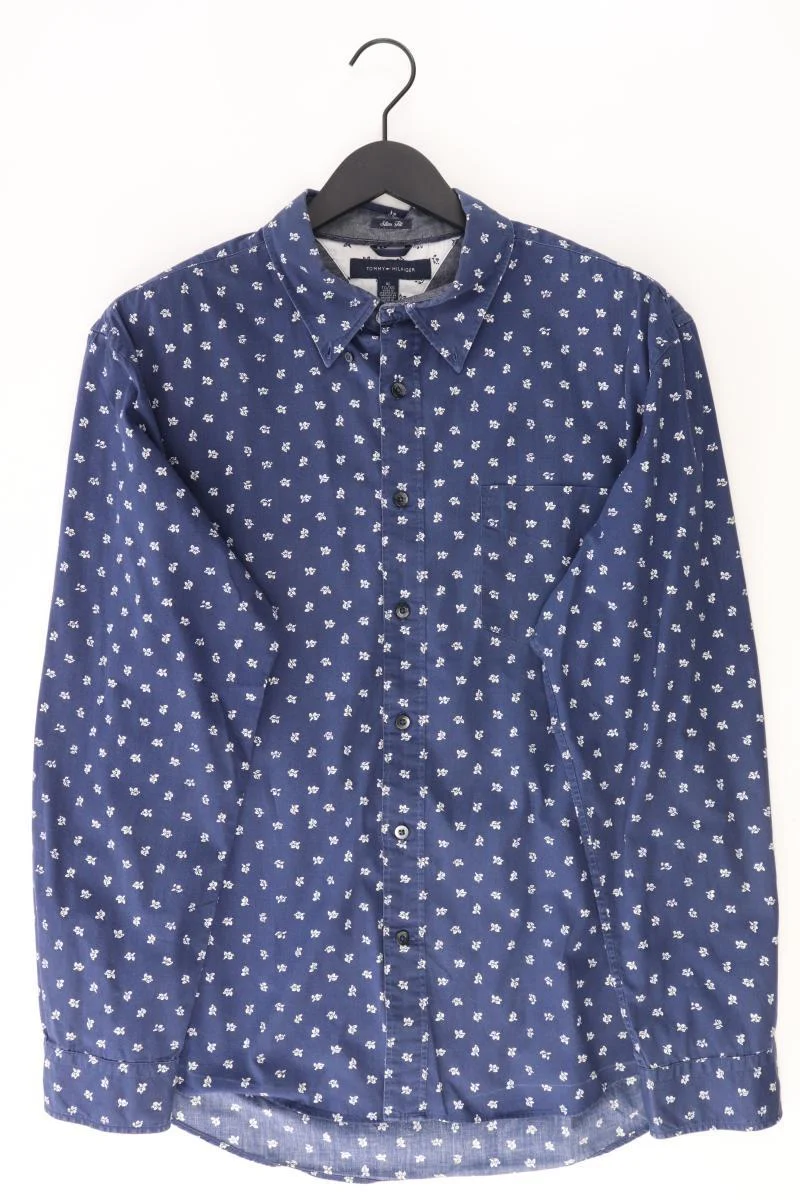 Tommy Hilfiger Langarmhemd für Herren Gr. XL blau