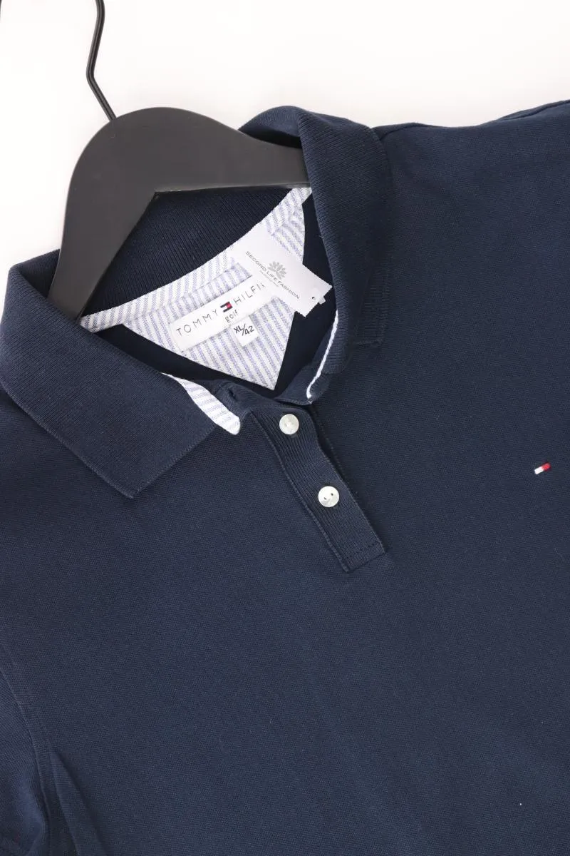 Tommy Hilfiger Poloshirt Gr. 42 Kurzarm blau aus Baumwolle