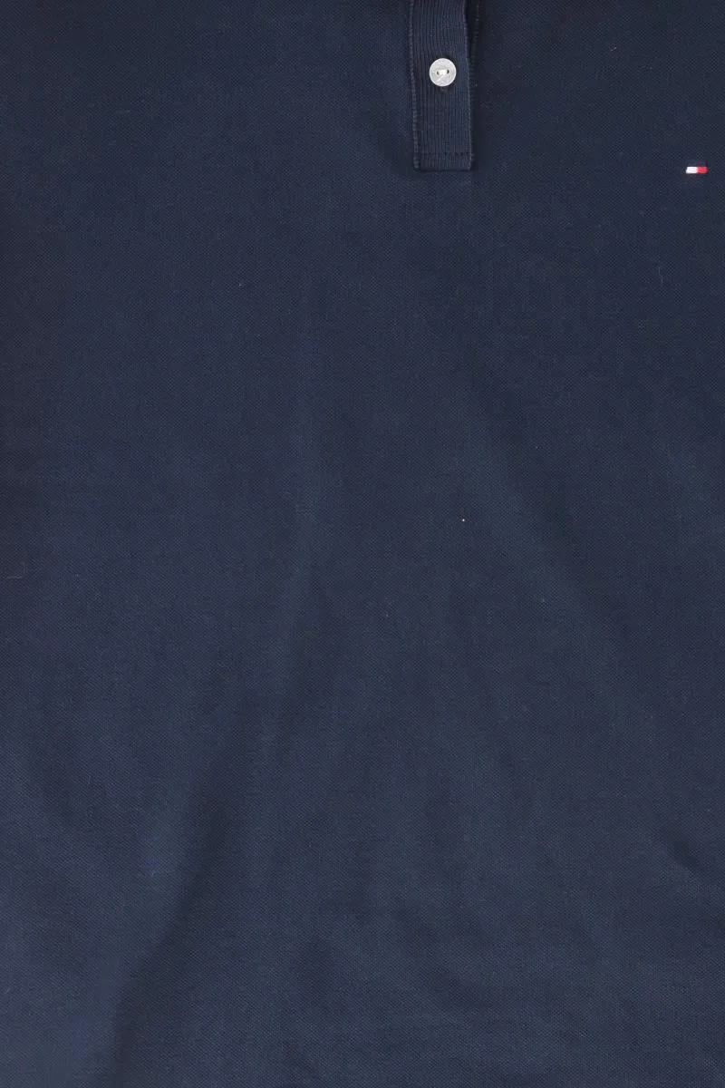 Tommy Hilfiger Poloshirt Gr. 42 Kurzarm blau aus Baumwolle
