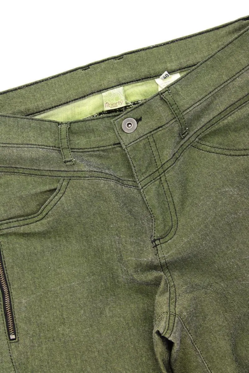 Liberty Hose Gr. 40 grün aus Baumwolle