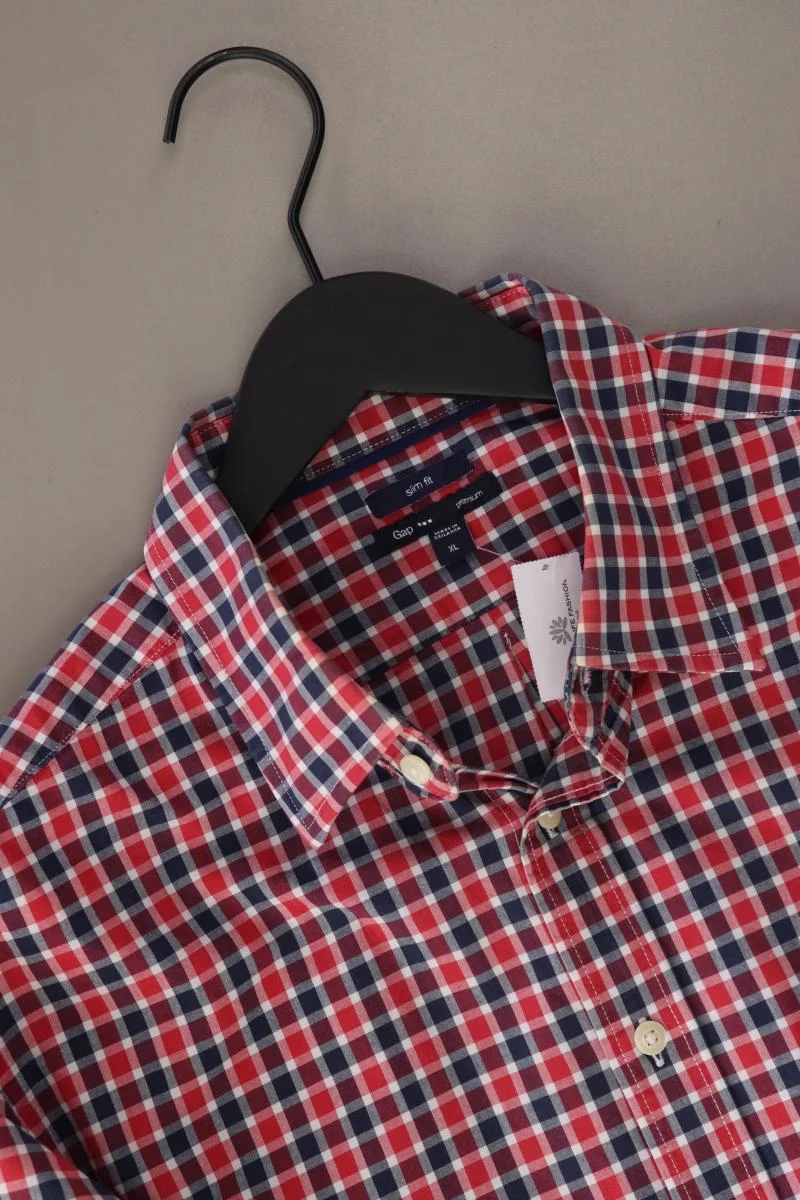 GAP Karohemd für Herren Gr. XL kariert Langarm rot