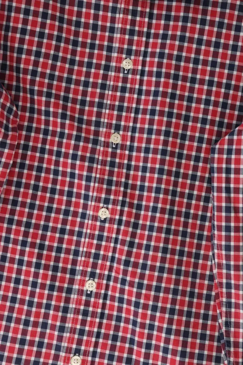 GAP Karohemd für Herren Gr. XL kariert Langarm rot