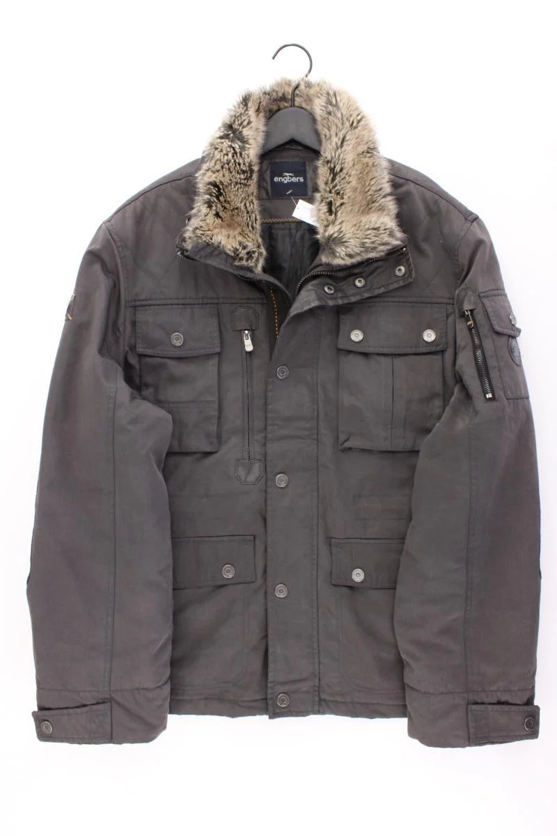 Engbers Lange Jacke für Herren Gr. 56 braun aus Nylon