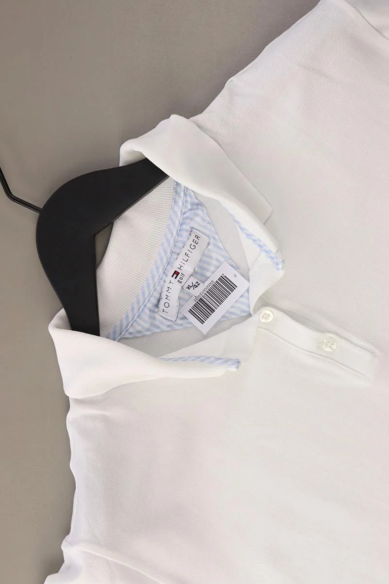 Tommy Hilfiger Poloshirt Gr. XL Kurzarm weiß