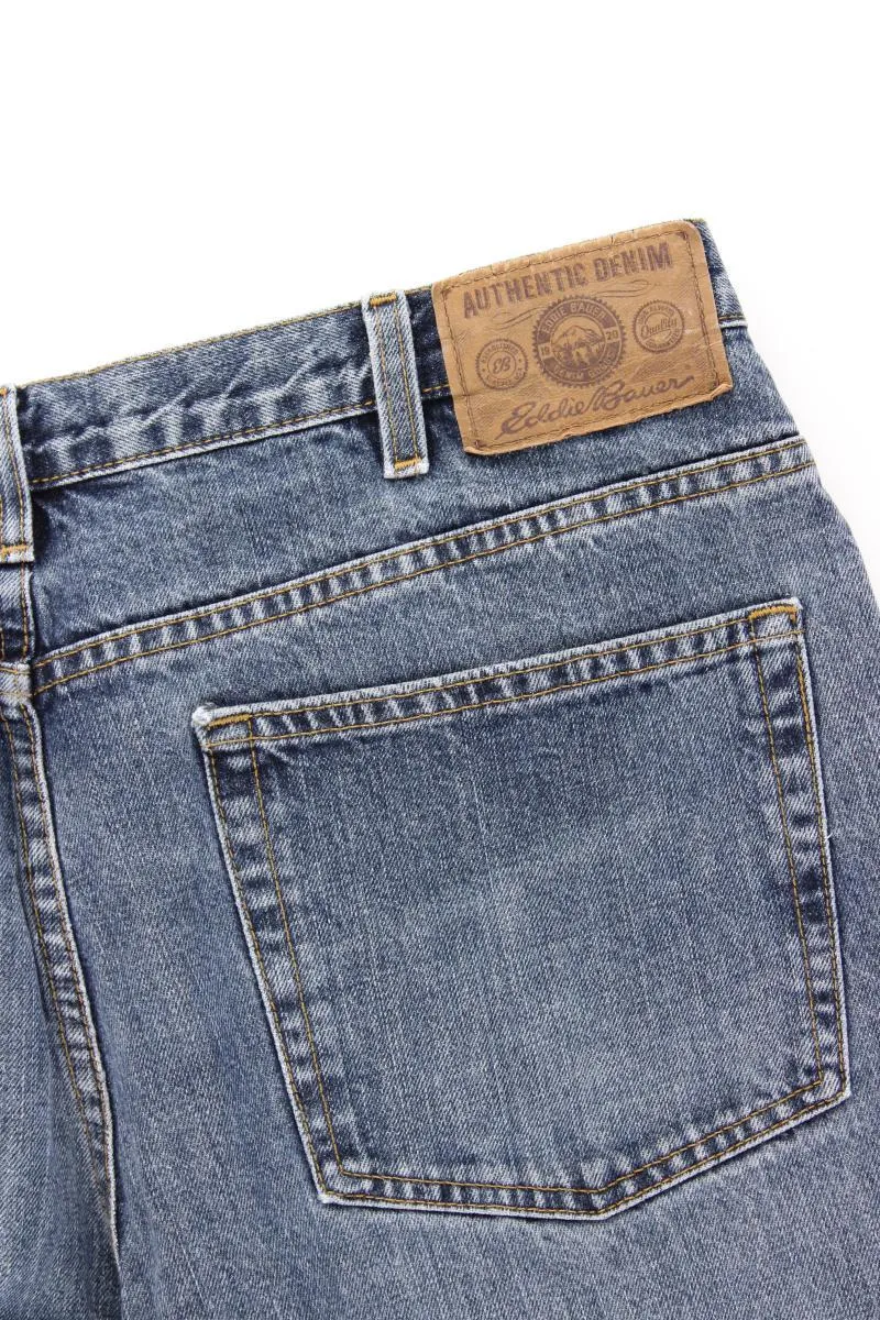 Eddie Bauer Straight Jeans für Herren Gr. W38 blau aus Baumwolle