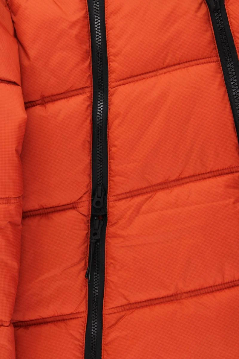Engbers Winterjacke für Herren Gr. 56 neuwertig orange aus Polyester