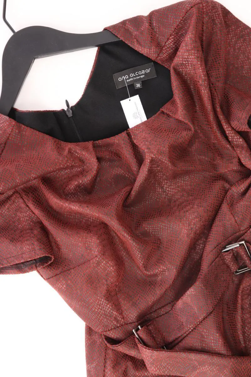 Ana Alcazar Bleistiftkleid Gr. 36 Kurzarm rot aus Polyester