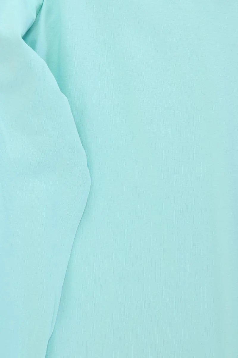 Janet & Joyce Longsleeve-Shirt Gr. 58 Langarm blau aus Baumwolle