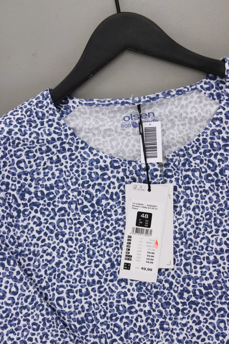 olsen Printshirt Gr. 48 neu mit Etikett Neupreis: 49,99€! Kurzarm blau